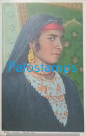 Delcampe - 259236 AFRICA EGYPT CAIRO COSTUMES NATIVE FELLAH GIRL POSTAL POSTCARD - Non Classés