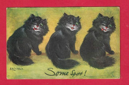 Delcampe - AF216 FANTAISIES PEU COURANT CHATS CHAT HUMANISES SOME SPORT LLUSTRATEUR LOUIS WAIN OILETTE N°8817 - Wain, Louis