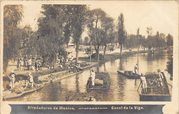 Delcampe - Ciudad De México - Canal De La Viga - POSTAL FOTO - Ed. A. Briquet ? - Mexiko