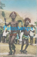 Delcampe - 259238 AFRICA COSTUMES NATIVE DANCER ENFANTS OF YACOUBAS POSTAL POSTCARD - Non Classés