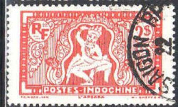Delcampe - Indochine Poste Obl Yv:170 Mi:183 L'Apsara (TB Cachet Rond) - Usados