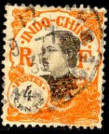 Delcampe - Indochine Poste Obl Yv:103 Mi:109 Annamite (cachet Rond) - Usados