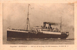 Delcampe - STEAMER - "Suffren" - Cie. Gle. Transatlantique  (2 Scans) - Dampfer