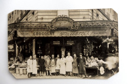 Delcampe - Ancienne épicerie-confiserie / Chocolatier. Revendeur De La Marque FAUSTA, Tourcoing, Années 1900, Proprietaire Schmidt - Geschäfte