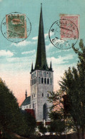 Delcampe - CPA - TALLINN - Olevesti Kirik. Reval. St. Olaikirche. - Edition .... (Affranchissement TP.) - Estland