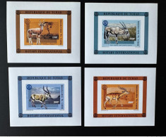 Delcampe - Tchad Chad Tschad 1996 Mi. Bl. A 271 B-D 271 B IMPERF ND Rotary International Faune Fauna - Other & Unclassified