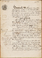 Delcampe - 31288 / CHATEAU-PONSAC 7 Février 1853 ACTE VENTE NOTAIRE JOURDANEAU DEFENIEUX De VAUBOURDOLLE Proprietaire LA BARLOTIER - Manuskripte