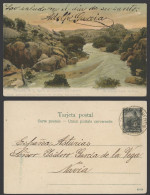 Delcampe - Argentina 6c Old Postcard Sierra De Cordoba Rio Dolores River, Capilla Del Monte - Argentinien