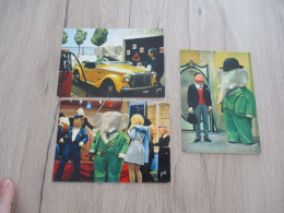 Delcampe - X3 CPM  Babar SERIE TELEVISEE TELEVISION TELE HACHETTE L. DE BRUNHOF. BABAR N°2/8/10 - Comicfiguren