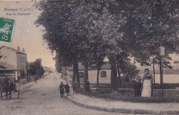 Delcampe - LYE-95) PERSAN - RUE DE CLERMONT -  ANIMATION - HABITANTS - EN 1909 - ( 2 SCANS ) - Persan