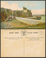 Delcampe - Isle Of Man Old Colour Postcard The Peel Castle, I.O.M., The Manx Camera Series - Insel Man