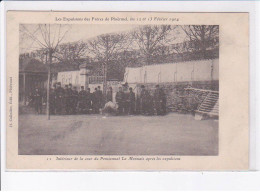 Delcampe - PLOERMEL: Expulsions Des Frères 1904, Intérieur De La Cour De Pensionnat La Mennais - Très Bon état - Ploërmel