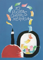 Delcampe - Happy New Year Christmas CANDLE Vintage Postcard CPSM #PBN835 - Neujahr