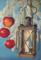 Delcampe - Happy New Year Christmas CANDLE Vintage Postcard CPSM #PBN950 - Neujahr