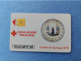 Delcampe - Telecarte F118 Croix Rouge Quimper Neuve - 1989