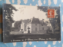 Delcampe - CARTE PHOTO ESSONNE ENVIRONS DE ST CHERON CHATEAU DU MARAIS - Saint Cheron