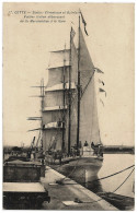 Delcampe - 34 - B23023CPA - CETTE - SETE - Voilier Italien Débarquant De La Marchandise A La Gare - Très Bon état - HERAULT - Sete (Cette)