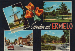 Delcampe - Nederland Ermelo Diverse Stadsgezichten Windmolen Natuur En Tulpen #SAP259 - Ermelo