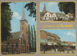Delcampe - Nederland Ermelo Kerk Dorpsgezichten Winkelstraat Oblitereerd #SAP256 - Ermelo