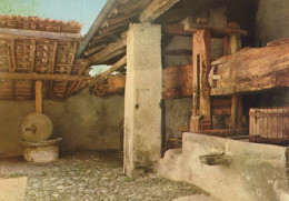 Delcampe - Svizzera Sessa Vecchio Torchio Del 1407 Architettura Rurale Oblitérata #SAB163 - Sessa