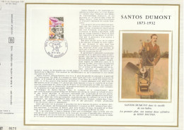 Delcampe - DOCUMENT C E F   N° 55 / SOIE  SANTOS   DUMONT      1873  - 1932 - Documents De La Poste