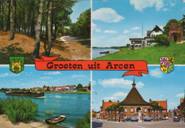 Delcampe - Nederland Arcen Multi View Landschap En Architectuur Oblitereerd #SAP251 - Other & Unclassified