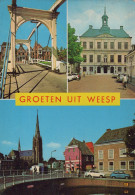 Delcampe - Nederland Weesp Noord Holland Stadsgezichten Met Brug Stadhuis En Kerk #SAP246 - Weesp