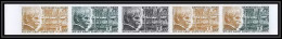 Delcampe - 90688b NIGER N°327 Albert Schweitzer Prix Nobel Essai Proof Non Dentelé Imperf ** MNH Bande 5 Strip - Albert Schweitzer
