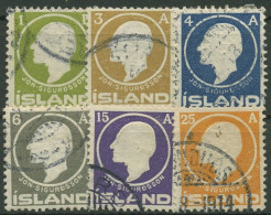 Delcampe - Island 1911 100. Geburtstag Von Jón Sigurdsson 63/68 Gestempelt - Gebraucht