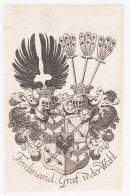 Delcampe - Ferdinand:Graf V Der Wahl. - Exlibris Für Ferdinand Josef Maria Graf Von Der Wahl (1697-1757) / Baltikum / Li - Exlibris