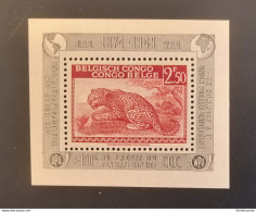 Delcampe - Belgisch Belgian Congo Belge Block 6A Wrong Colour Frame Grey MNH - Ongebruikt