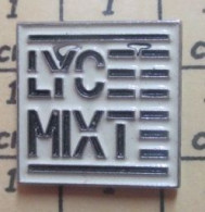 Delcampe - Pin811f           LYCEE MIXTE Mais Où , Quand ? - Administrations