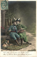 Delcampe - Y8 - Carte Postale Fantaisie - Partie De Chasse - Homme Et Femme - Jagd