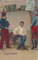 Delcampe - CPA  Militaria Vive Le Colon L’Engagé Volontaire  Oblitérée Le 19-02-1908  à St Mihiel Meuse   Editeur : JC Paris - Humor