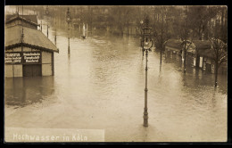 Delcampe - Foto-AK Köln, Hochwasser In Köln, Bankgasse Ecke Holzdamm, Station Der Rheinuferbahn - Inondations