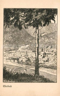 Delcampe - Eberbach Neckar Panorama Federzeichnung Wilhelm Zabow - Eberbach