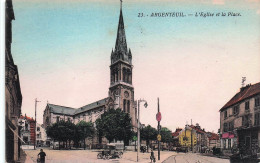 Delcampe - 95* ARGENTEUIL  L Eglise Et La Place       RL59,1339 - Argenteuil