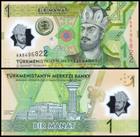 Delcampe - Turkmenistan 1 Manat 2025/2026, Polymer, Commemorative, AA First Prefix, UNC - Turkménistan