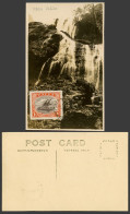 Delcampe - Papua New Guinea 1d 1928 Old Real Photo Postcard Rouna Rona Falls, Laloki Gorge - Guinea