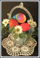 Delcampe - Vintage Easter Postcard Bulgaria Blagoy Blagoev Still Life Eggs Flowers ... K121 - Ostern