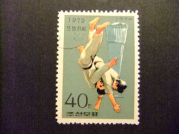 Delcampe - 57 COREA Del NORTE 1974 / DEPORTES JUDO / YVERT 1148 FU - Corée Du Nord