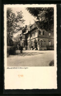 Delcampe - AK Münsingen, Hardt-Hotel Mit Gartenanlage - Münsingen