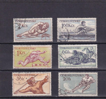 Delcampe - SA08b Czechoslovakia 1959  Sports Used Stamps - Altri & Non Classificati