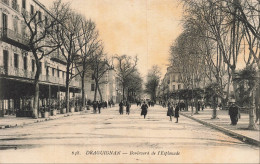 Delcampe - [-5%] FRANCE - Draguignan - Boulevard De L Esplanade - Promenade - Ville - Animé - Carte Postale Ancienne - Draguignan
