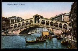 Delcampe - AK Venezia, Ponte Di Rialto - Autres & Non Classés