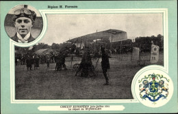 Delcampe - CPA Aviation, Circuit Europeen, Le Depart De Wijnmalen, Biplan H. Farman - Sonstige & Ohne Zuordnung