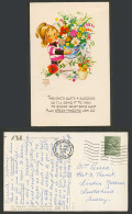 Delcampe - MABEL LUCIE ATTWELL 1974 Postcard I Send You Success Green Fingers Can Do MLA 50 - Non Classés