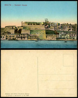 Delcampe - Malta Old Maltese Colour Postcard CUSTOM HOUSE Boats Panorama General View N.132 - Non Classés