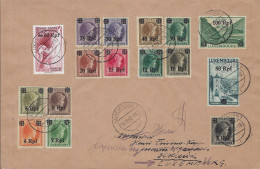 Delcampe - Timbres > Luxembourg - Luxemburg -  Envoi Gratuit-Lettre 1940 Série Timbres D'usage Courant - 1940-1944 German Occupation