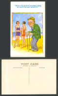 Delcampe - Beach What's Good Of Knowing A Thing Or Two If You Can't Prove It? Old Postcard - Comicfiguren
